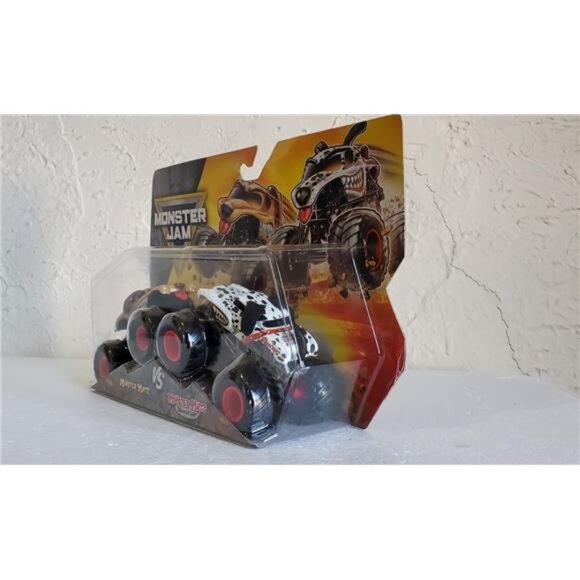 Monster Jam Monster Mutt vs Monster Mutt Dalmatian – 2-Pack Die-Cast Trucks Toys - Picture 6 of 7